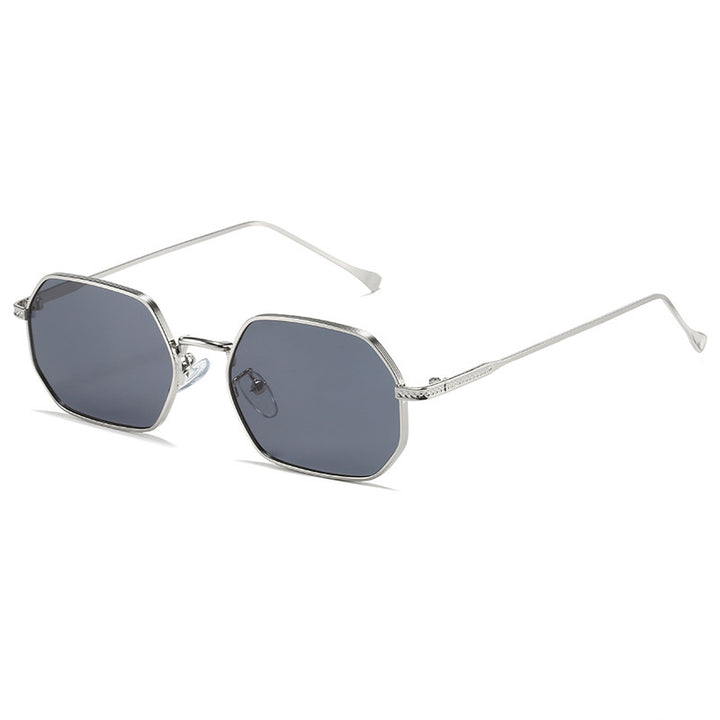 Women Octagonal Designer Sunglasses with High-Quality Metal Frame Bowlift