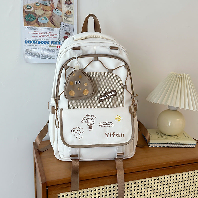 Playful Character Design School Backpack Bowlift