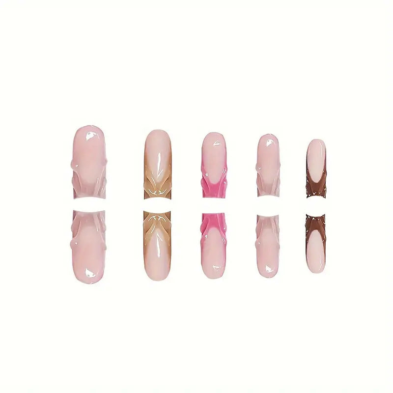 Artistic Ombre Press-On Nail Set Bowlift