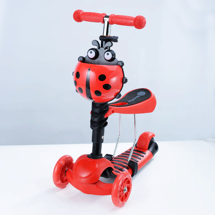 Fun-Themed Adjustable Kick Scooter Bowlift