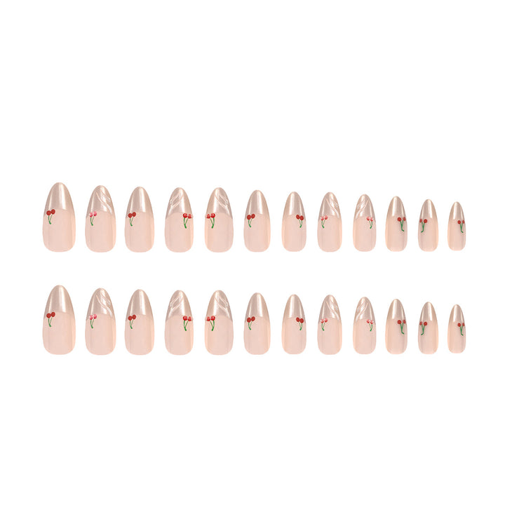 Exquisite nail art with cherry details Bowlift