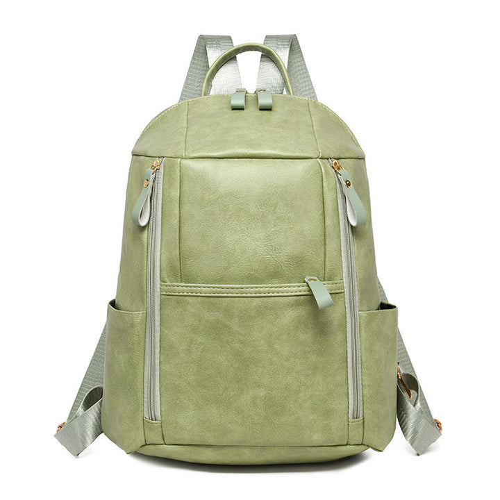 Elegant Multi-Compartt Faux Leather Backpack Bowlift
