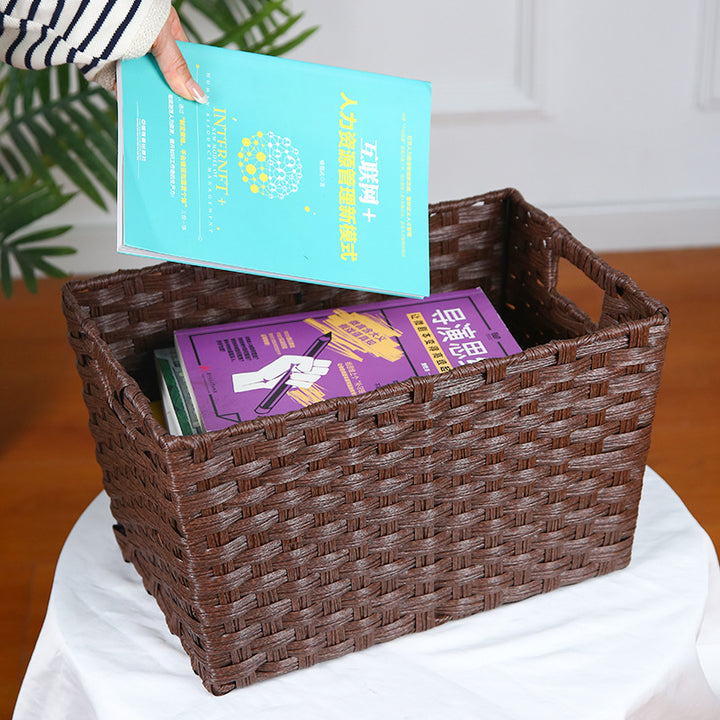 Stylish storage box with decorative fabric insert Bowlift