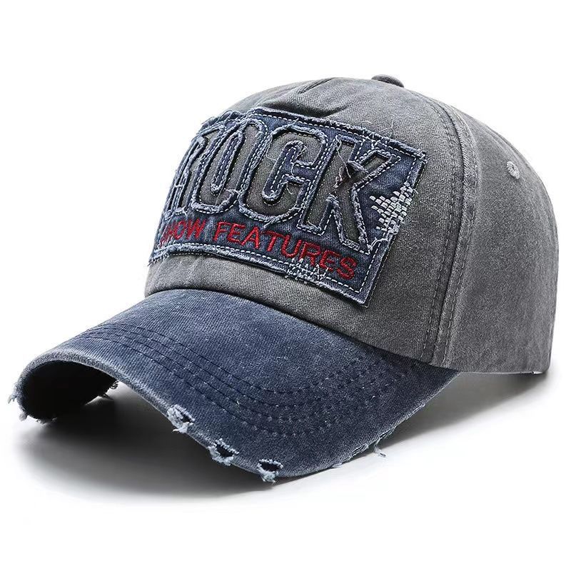 Men's Distressed Graphic Adjustable Baseball Cap Bowlift