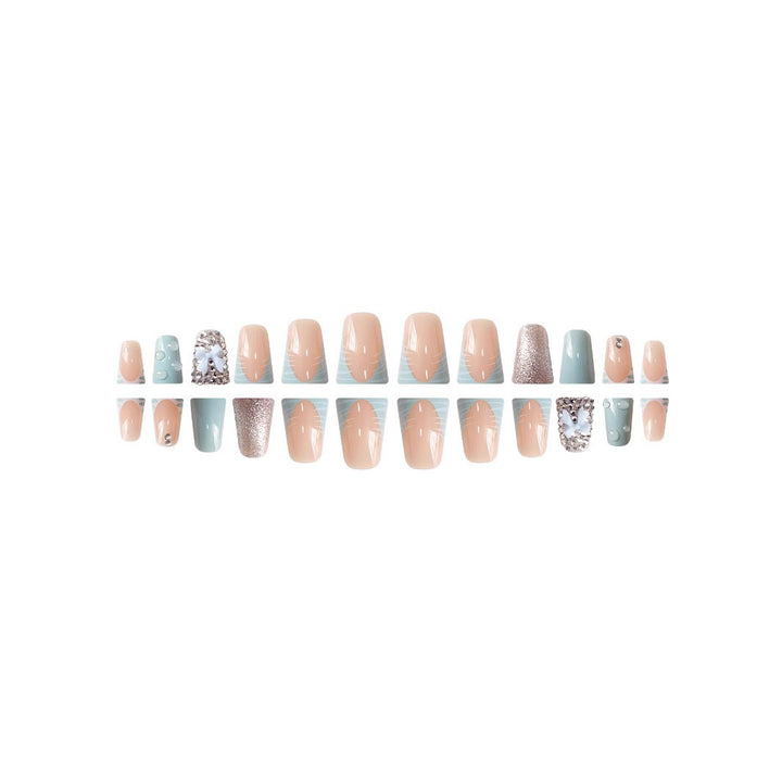 3D Bow and Rhinestone Nail Art Extensions Bowlift