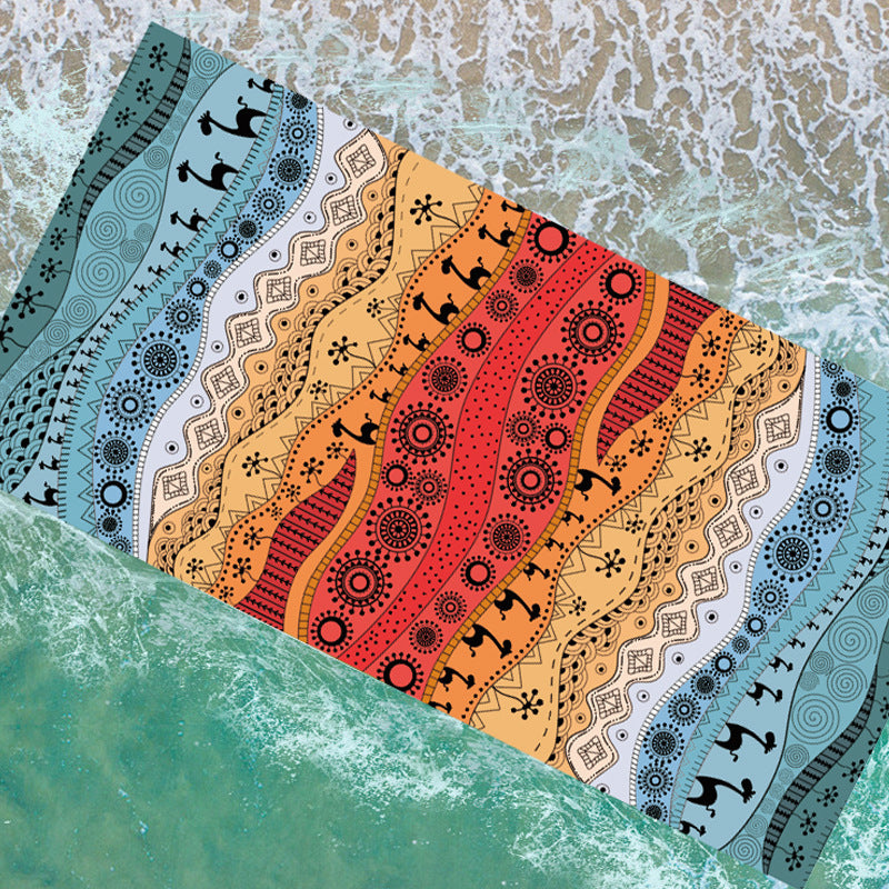 Beach towel with unique geometric pattern Bowlift