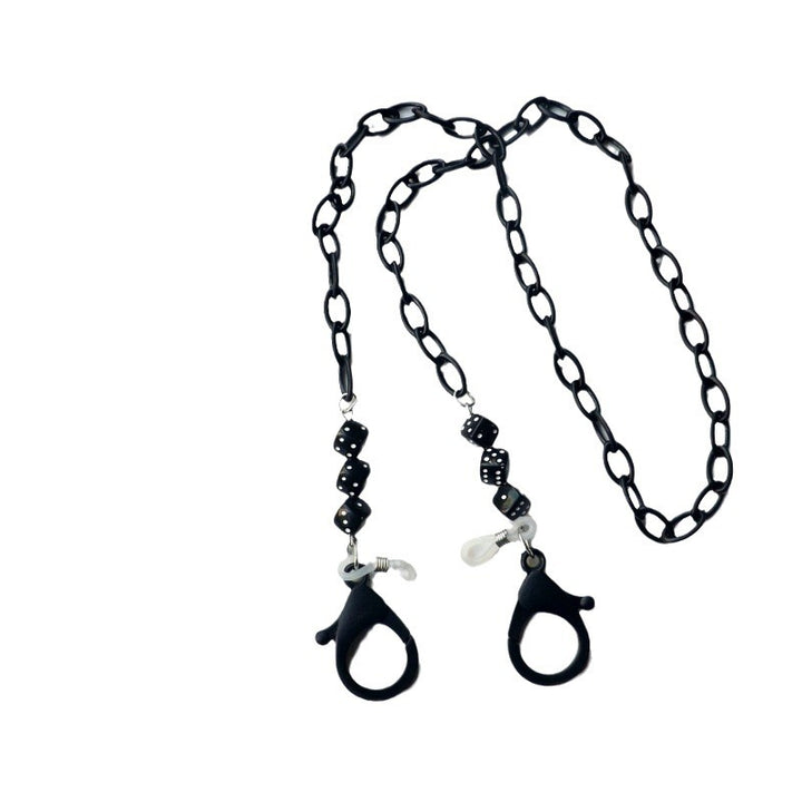 Fashionable glasses holder chain made of plastic with colorful beads Bowlift