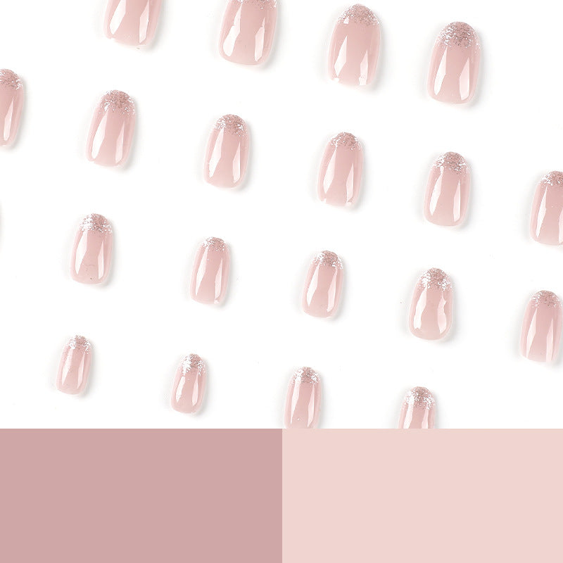 Artful nail polish applications with elegant glitter finish Bowlift