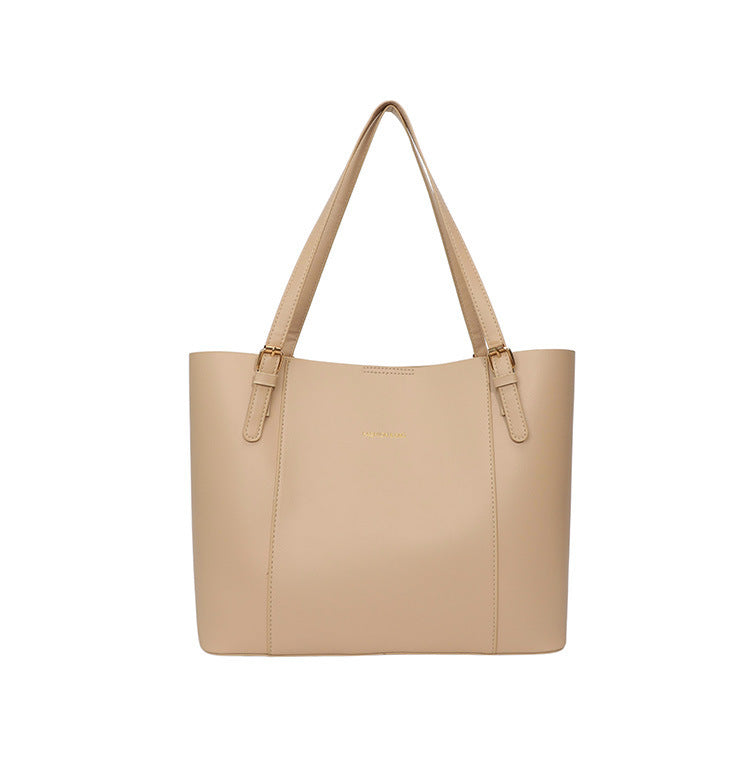 Sleek Minimalist Leather Tote Bag Bowlift