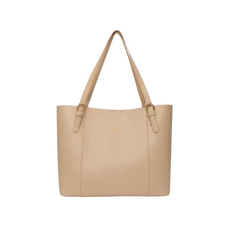 Sleek Minimalist Leather Tote Bag Bowlift