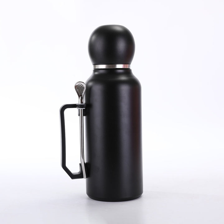 Ladies insulated multifunctional drinking bottle with integrated tea strainer Bowlift