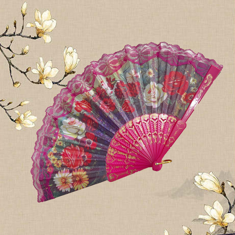 Ladies Elegant Hand Fan Bowlift
