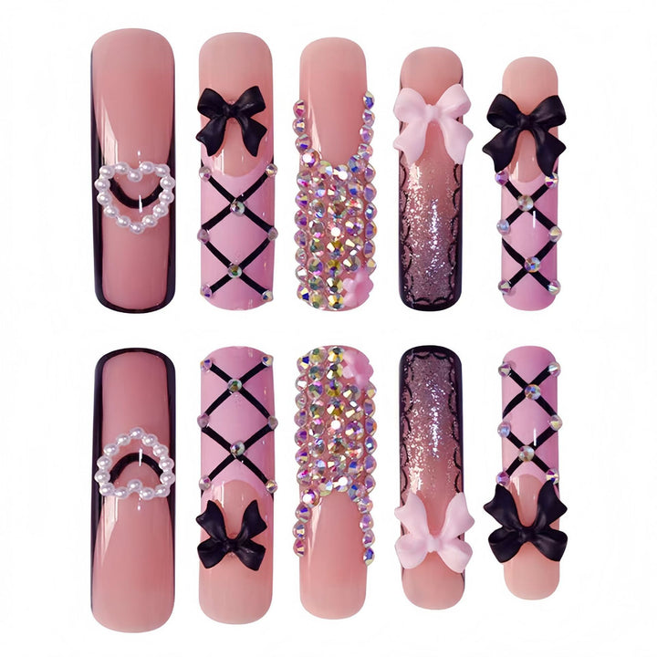Glamorous Statement Nail Art Extensions Bowlift