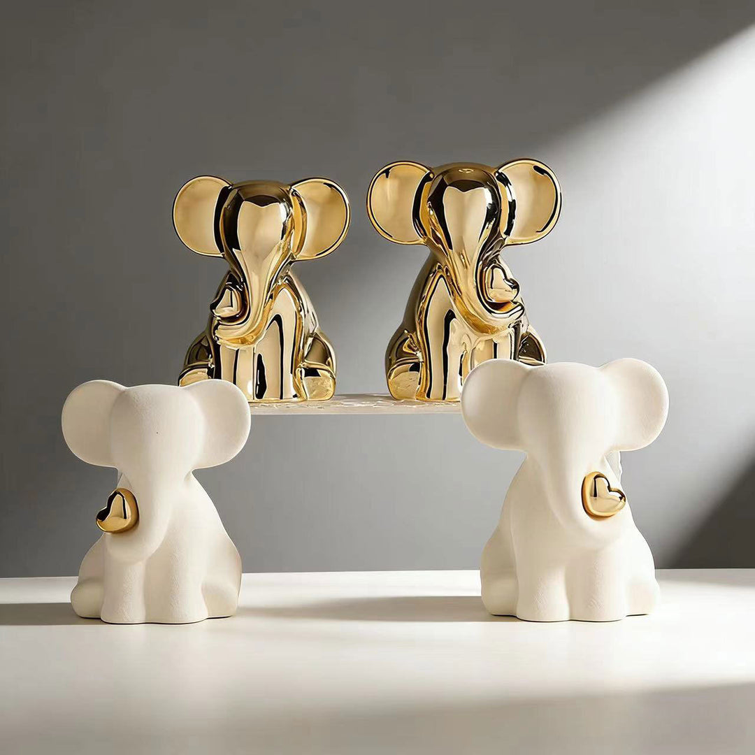 Decorative Elephant Figurine Bowlift