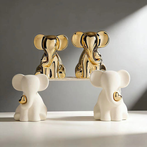 Decorative Elephant Figurine Bowlift