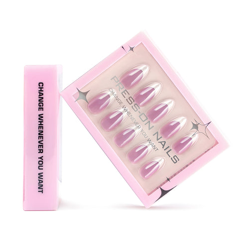 Artificial press-on nails with modern ombre effect Bowlift