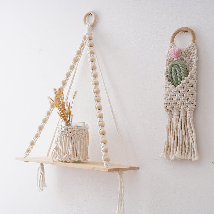 Macramé Wooden Shelf Bowlift