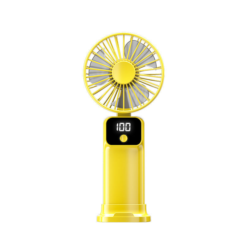 Unisex Portable USB Fan with Digital Display Bowlift