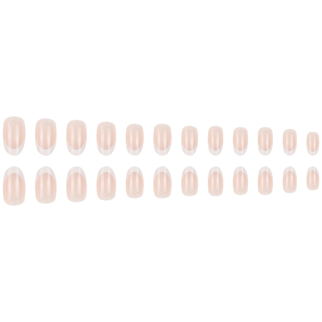 French Tip Press-On Nails Bowlift