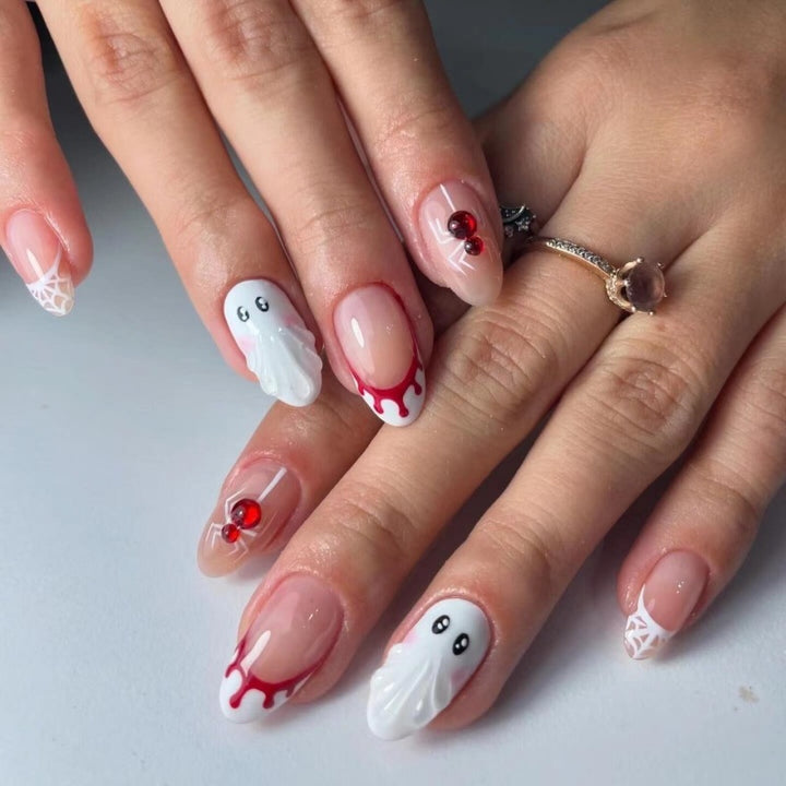 Creative Themed Press-On Nail Set Bowlift