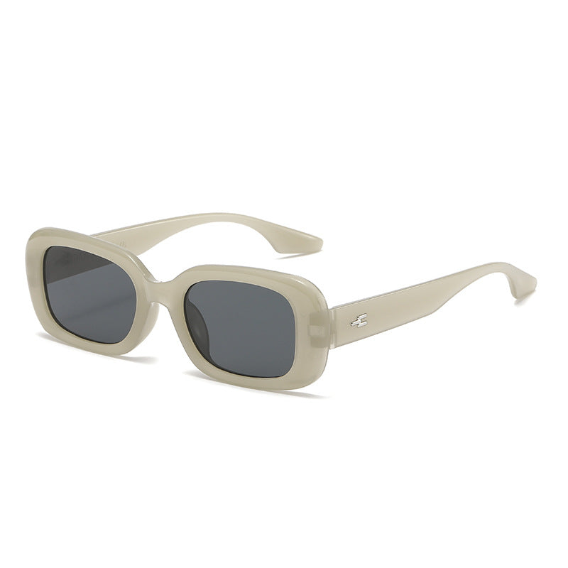 Women's fashionable square sunglasses with wide frame and UV protection Bowlift