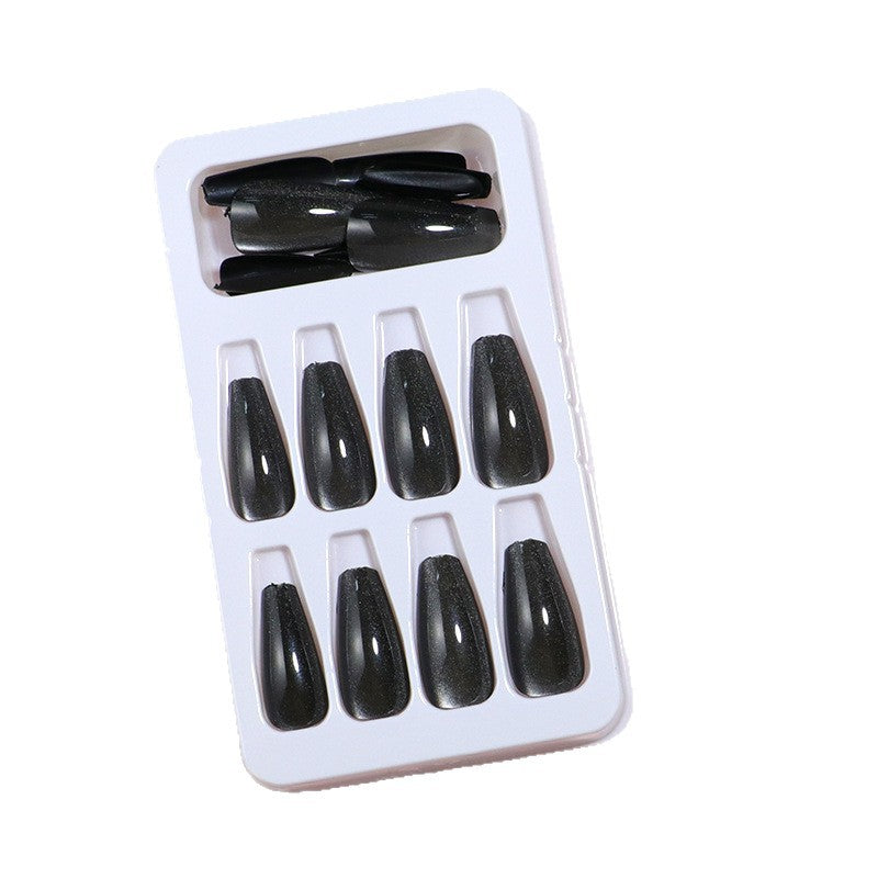 Glossy Stiletto Press-On Nail Art with Ombre Effect Bowlift