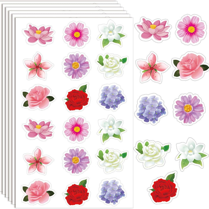 Floral-Themed Sticker Set Bowlift