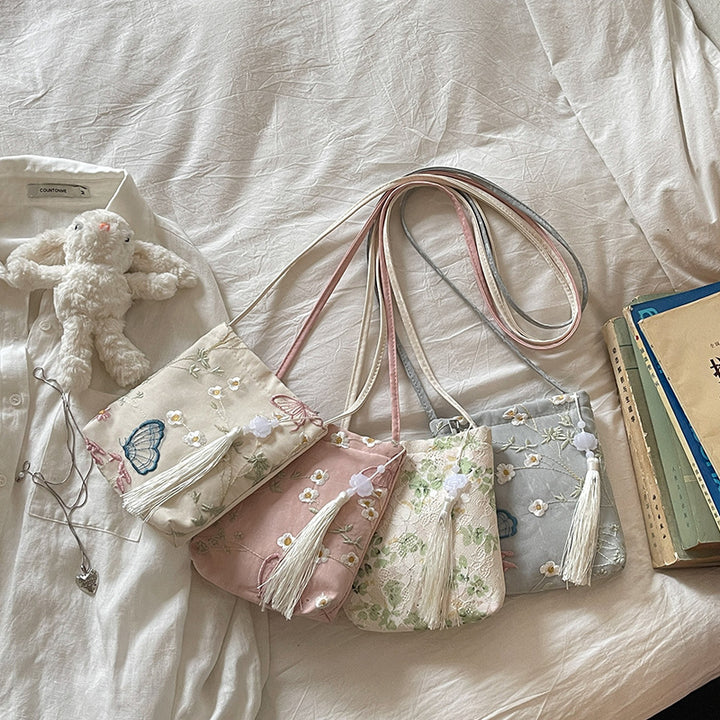 Elegant Embroidered Crossbody Bag