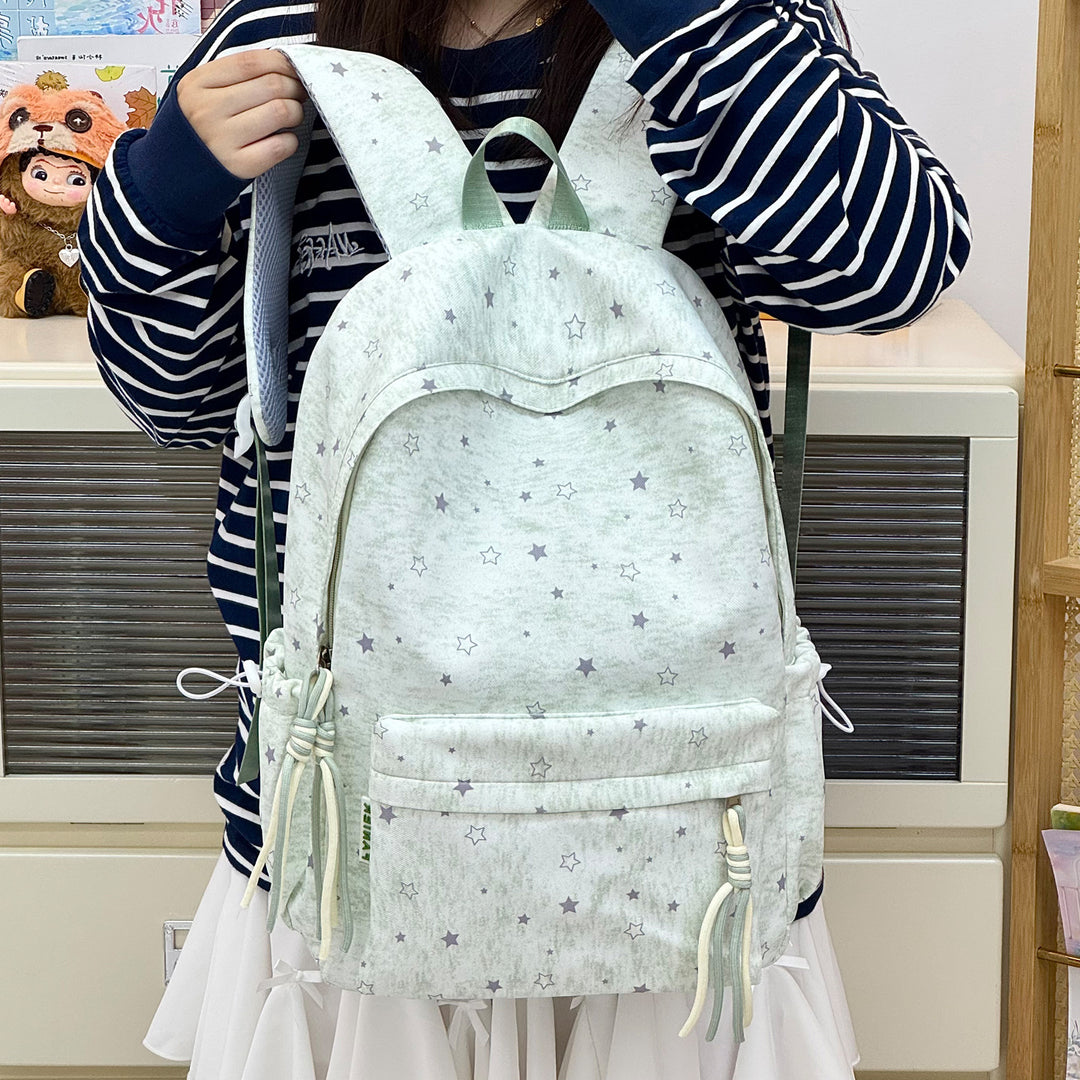 Durable Star-Patterned Casual Backpack Bowlift