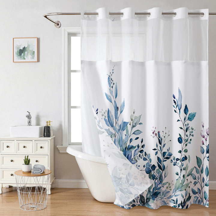 Botanical Floral Shower Curtain Bowlift