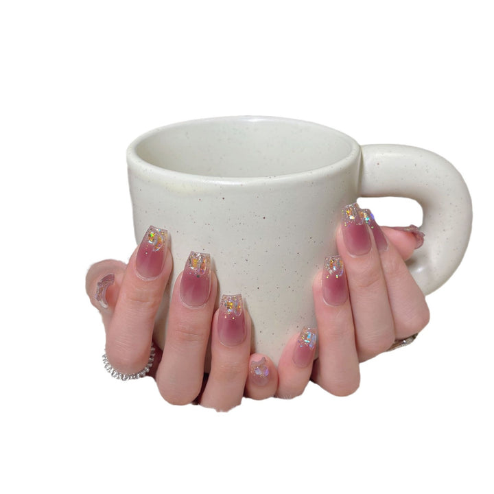 Glitzy Ombré Press-On Nail Tips Bowlift