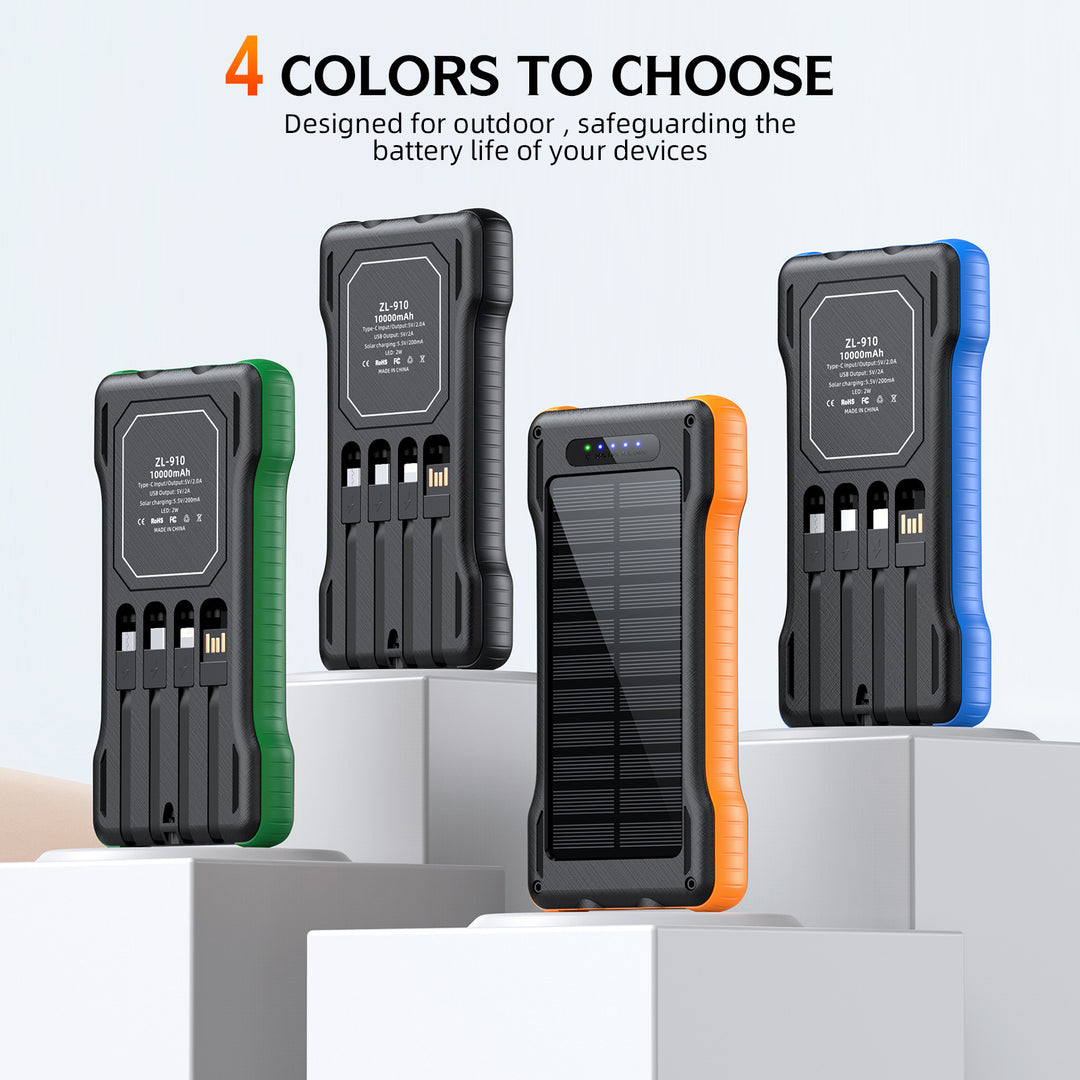Solar Powerbank with Integrated LED Light Bowlift