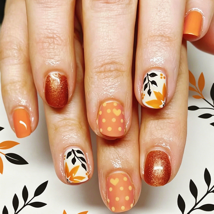 Seasonal Botanical Press-On Nails Bowlift