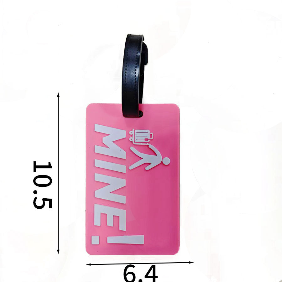 Unisex Luggage Tag with Personal Identification Message Bowlift