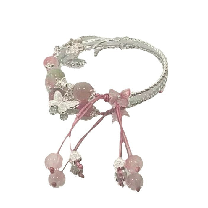 Floral Charm Wrap Bracelet Bowlift