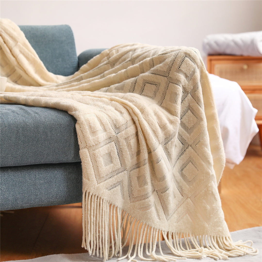 Cozy Knit Throw Blanket