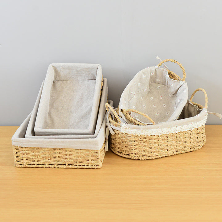 Rectangular Woven Storage Baskets Bowlift