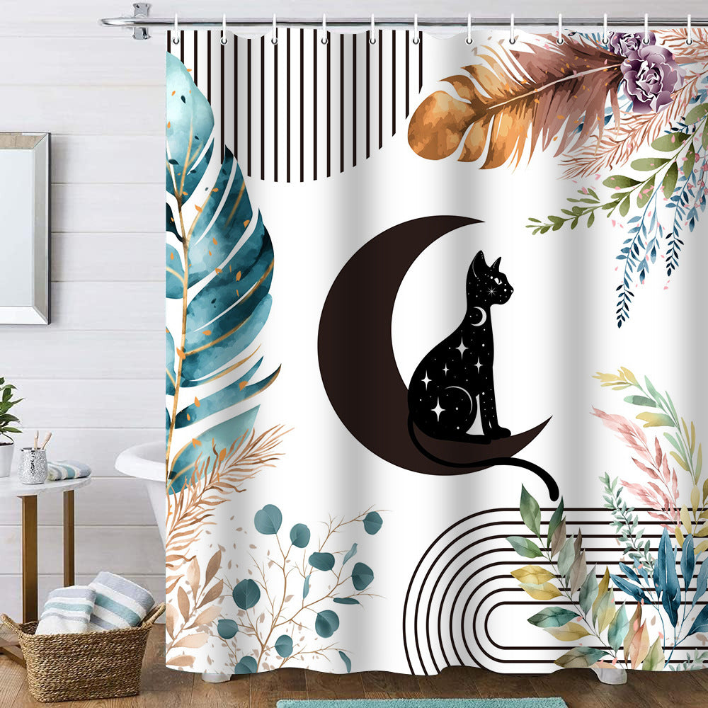 Artistic Shower Curtain Bowlift