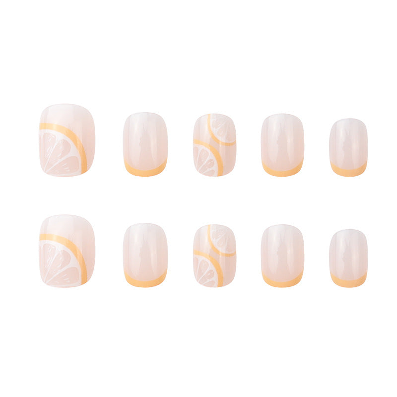 Colorful Citrus-Themed Nail Art Extensions Bowlift