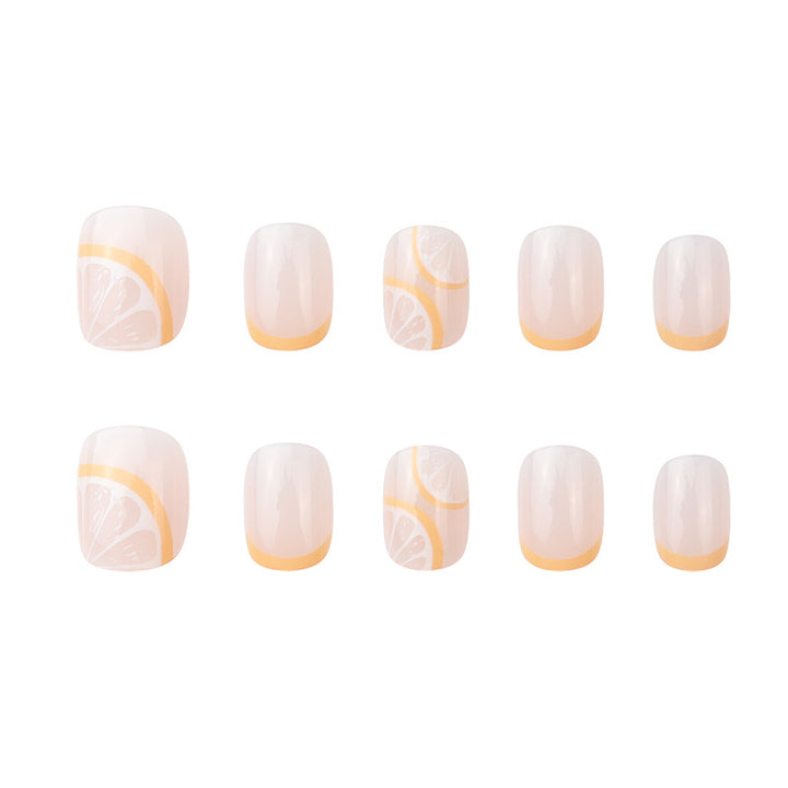 Colorful Citrus-Themed Nail Art Extensions Bowlift