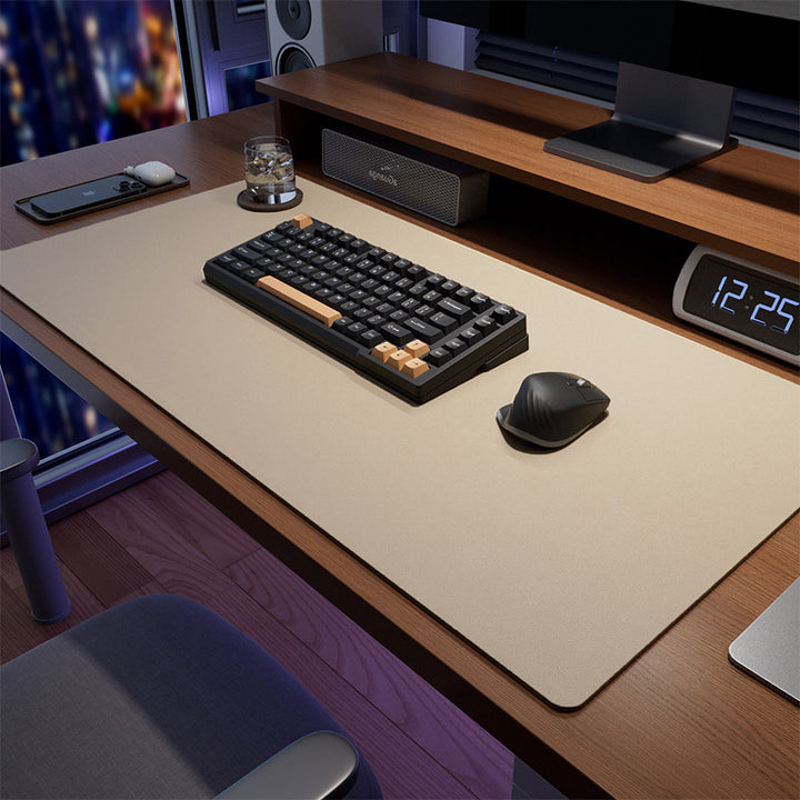 Extra-Large Leatherette Desk Mat and Extended Mouse Pad Bowlift