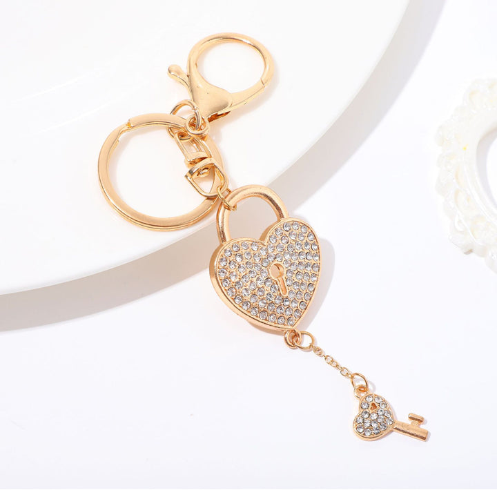 Heart-Shaped Crystal Lock Bowlift