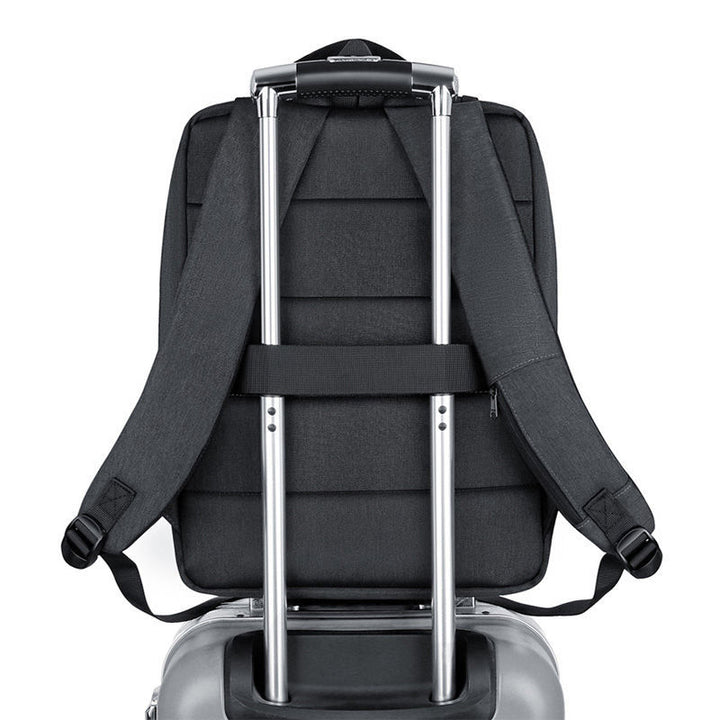 Laptop backpack with futuristic design and integrated storage Bowlift