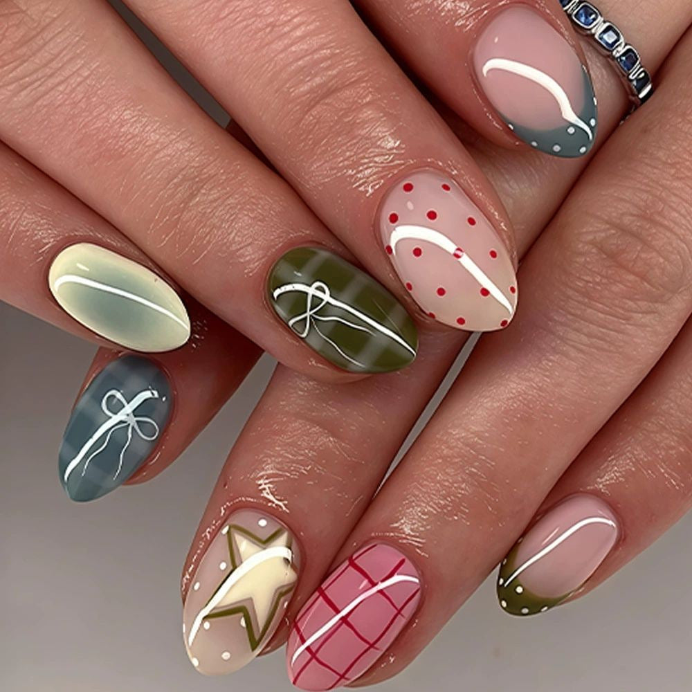 Artistic Themed Nail Extensions Bowlift