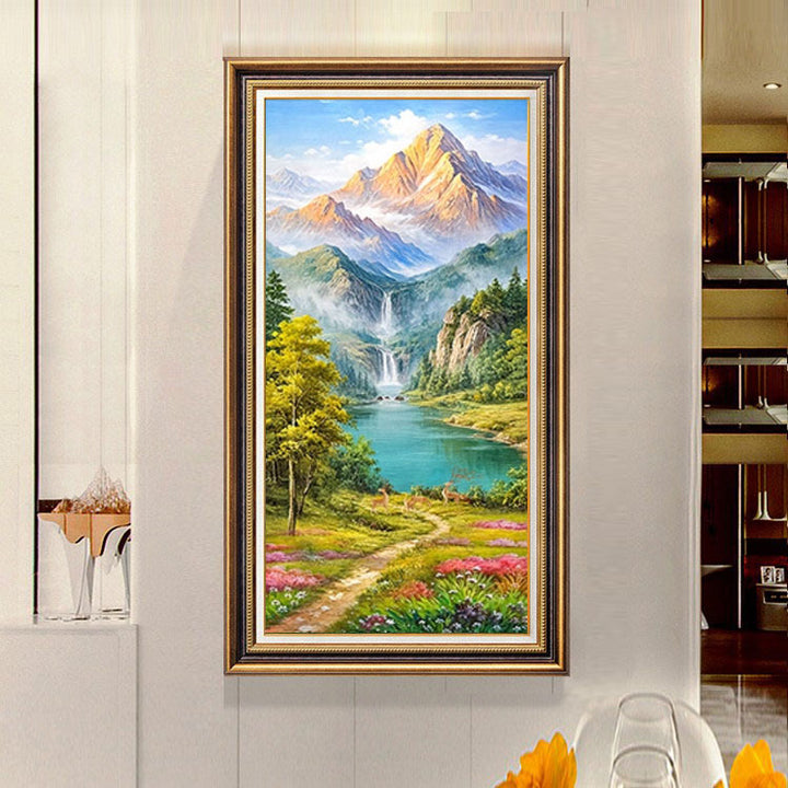 Elegant Swan Landscape Framed Artwork
