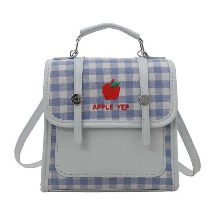 Playful Checked Mini Backpack Bowlift