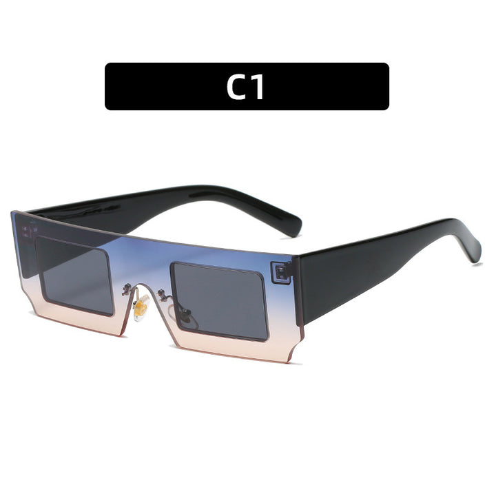 Futuristic Square Shield Sunglasses