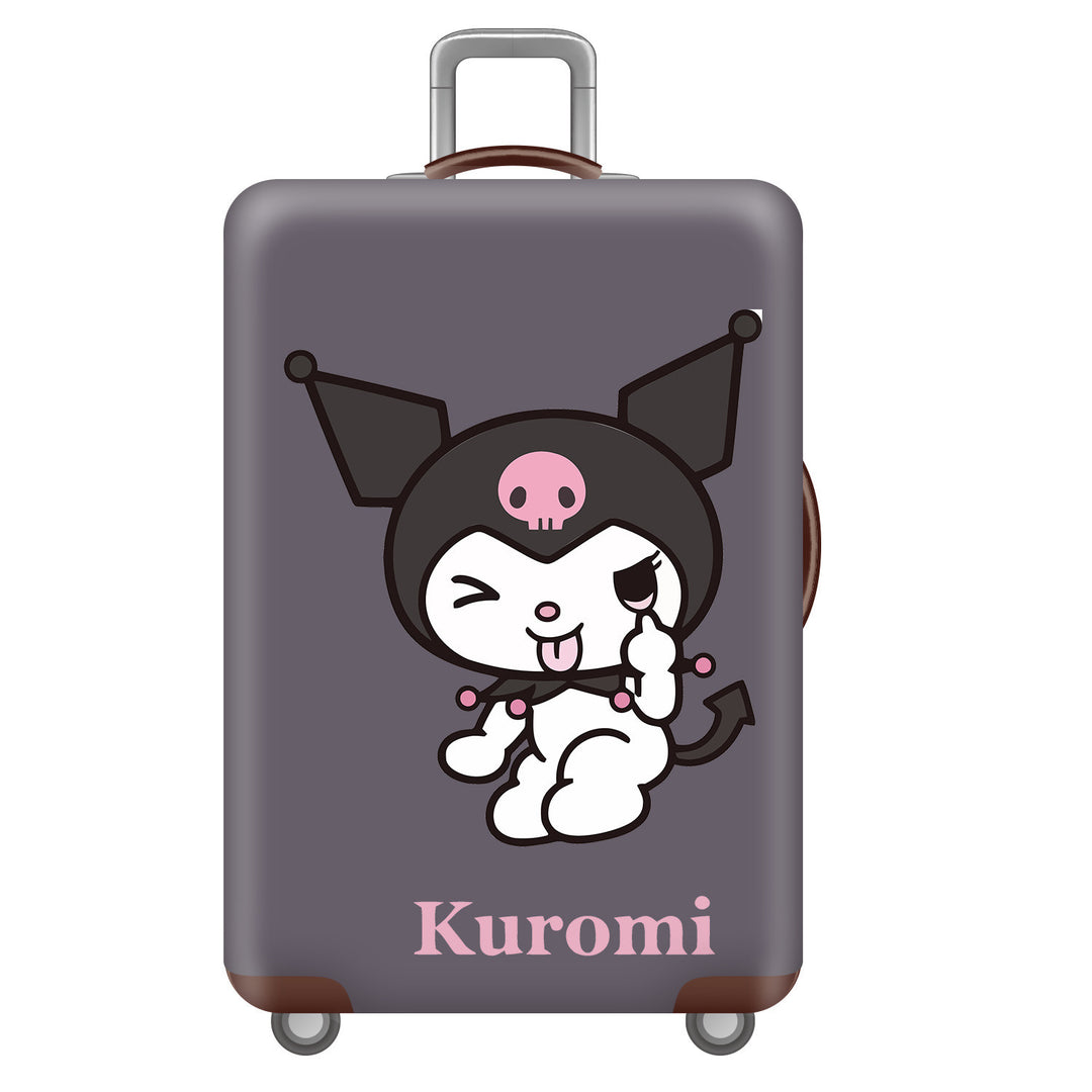 Unisex children's suitcase with reinforced hard shell, telescopic handle and Kuromi motif Bowlift