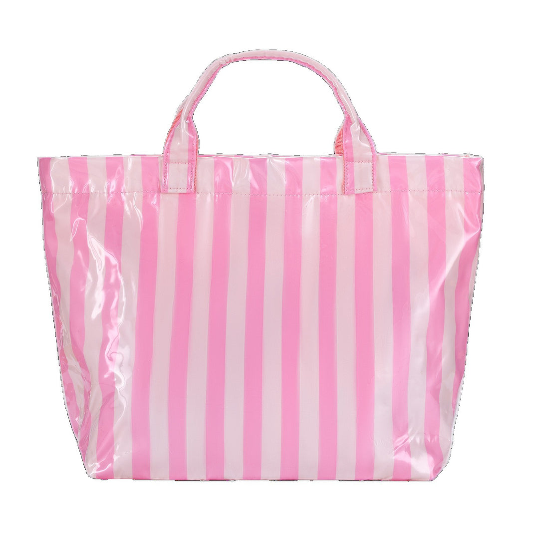 spacious Stripe Beach Bag Bowlift
