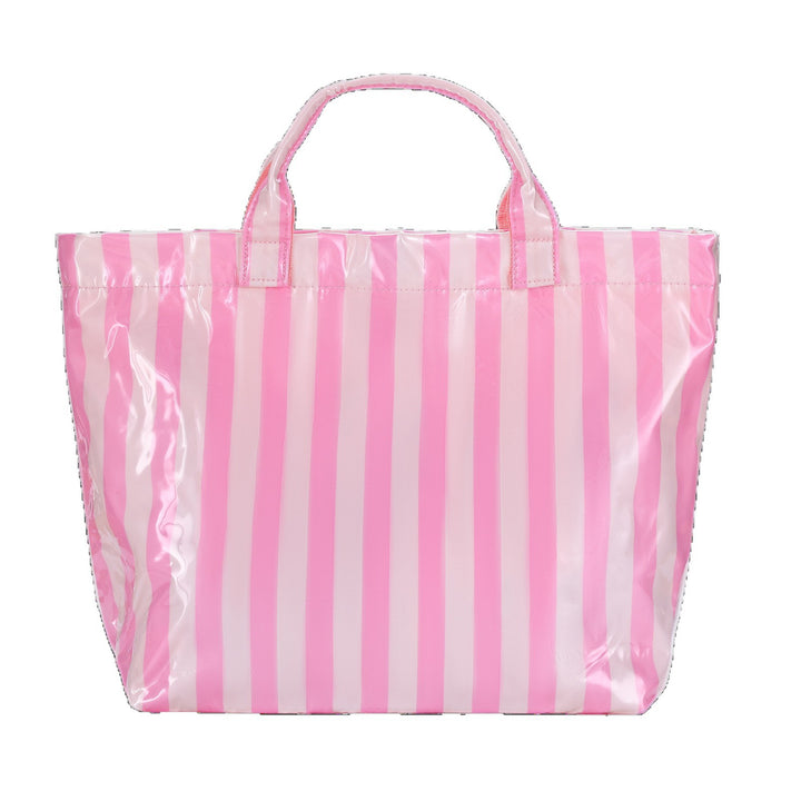 spacious Stripe Beach Bag Bowlift
